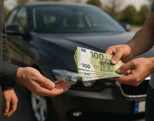 Barkauf beim Autoankauf in Leonberg als schnelle und unkomplizierte Lösung für den Verkauf Ihres Fahrzeugs.